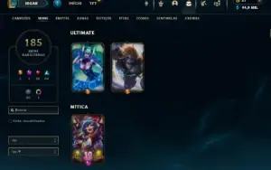 Bronze 2 com TODOS os champs e 185 Skins ( Mais de 40 Jogos)