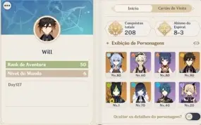 Conta Genshin Com: Ganyu, Yelan, Zhongli