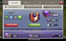 Conta Cv 13 Clash off clans