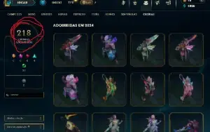 Conta antiga/ League Of Legends lvl 783 / muitas skins (303)