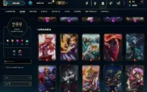Conta antiga/ League Of Legends lvl 783 / muitas skins (303)