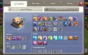 1 CONTA DE CLASH OF CLANS CV 11 + 1555 GEMAS 🔥