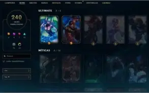 League Of Legends, 240 skins e 20 pagina de runas, prata3