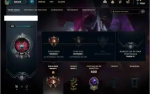 Conta bronze 1 com 105 champs e 85 skins