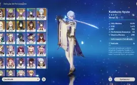 GENSHIN IMPACT - AR51, 11T5⭐Ayato + Bis, Cyno C3 + Bis...