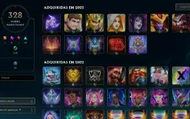 Conta de League of Legends Gold com 288 skins