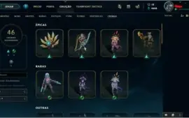 CONTA DE LOL LVL 136 COM 476 SKINS FULL CHAMPIONS