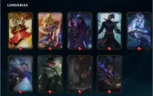 conta b2 com muitas skins daoras