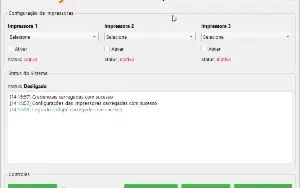 Sistema de Impressão Automática com Suporte 3 impressoras