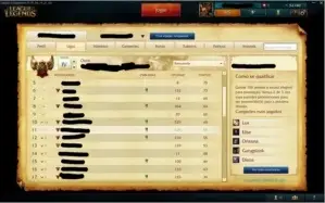 Conta LOL FULL CHAMPION E SKINS 52K IP