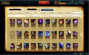 Conta LOL FULL CHAMPION E SKINS 52K IP