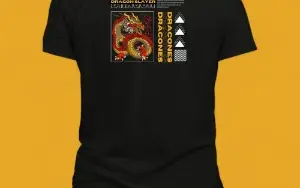 Camisa poliéster/ dry fit Estampa dragon