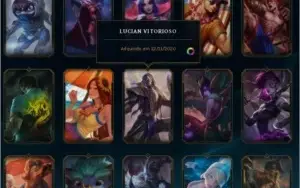 Vendo conta de lol d3 121 skins