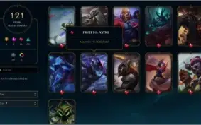 Vendo conta de lol d3 121 skins