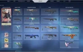 Conta de Valorant com algumas skins