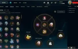Platina 4 - Todos os champions e mais de 350 skins