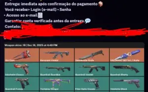 Fornecedor Contas Valorant, Fortnite, Supercell, Rockstar