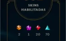Conta LOL com 362 skins LVL 230