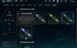 Esmeralda 3 com 50 Champs e 14 Skins + 2 Fragmentos