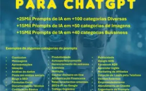 O Maior Pack de Prompts para ChatGpt do Brasil!