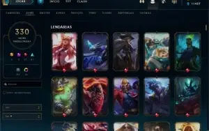 Conta LoL 330 Skins, 541 ícones e Todos os Champions