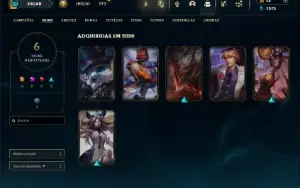 Ferro 2 com 31 Champs e 6 Skins + 2 Fragmentos