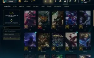 Ferro 2 com 31 Champs e 6 Skins + 2 Fragmentos