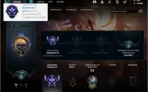 Conta DIAMANTE 3 com 9 skins e 33 champs + espolios