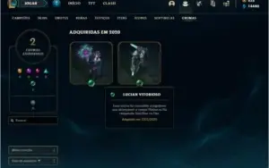 Conta DIAMANTE 3 com 9 skins e 33 champs + espolios