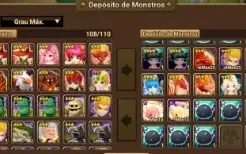 Conta summoners war (servidor Japonês) muitos anos parado