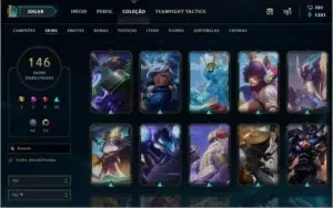 Conta League of Legends, Skins Vitoriosas e Legados