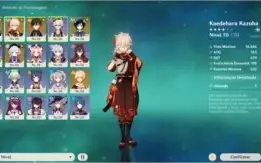 CONTA AR45 - VENTI + ZHONGLI + DILUC + QIQI + AMOS