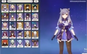 AYAKA,DILUC,ZHONGLI - AR 53 com 7 personagens 5*