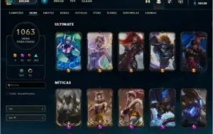 Conta de lol com 1063