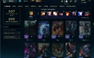 Platina 4 com 155 Champs e 164 Skins ( MID / JG / TOP )