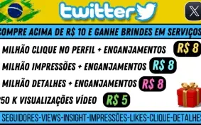 Twitter🎁, Gaste a partir de R$10 e leve brindes que você va