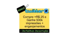 Twitter🎁, Gaste a partir de R$10 e leve brindes que você va