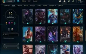 Conta ouro 2 com 72 champs e 40 skins