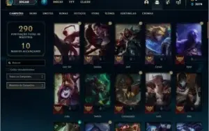 Conta ouro 2 com 72 champs e 40 skins
