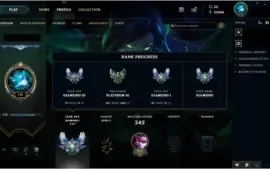 conta d1 todos champs 72 skins