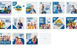 Pack Canva Escolar - 15 Artes Editáveis