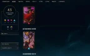 Conta MASTER handlvl +28 −13 varias 43 skins e 78 champs!