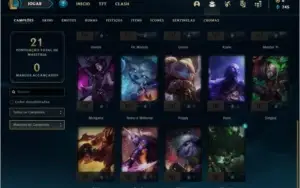 Conta DIAMANTE 4 sem email verificado com 24 champs e 1 skin