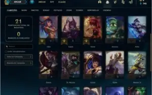 Conta DIAMANTE 4 sem email verificado com 24 champs e 1 skin