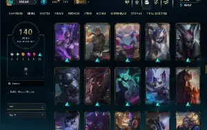 Unranked com TODOS os champs e 140 Skins ( MID / JG / TOP )