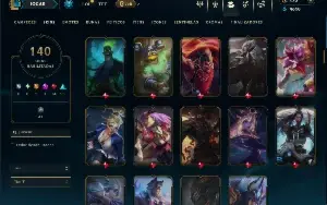 Unranked com TODOS os champs e 140 Skins ( MID / JG / TOP )