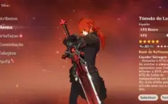 CONTA GENSHIN AR57 - 9x5* & 6 Armas 5* - 27 TIROS, Cyno