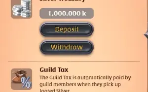 GM de guild com 1b de prata em caixa