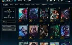 Conta Platina 4 com 33 Champs e 5 Skins +1 Fragmento