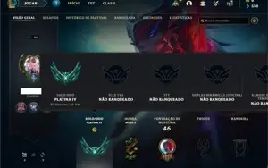 Conta Platina 4 com 33 Champs e 5 Skins +1 Fragmento